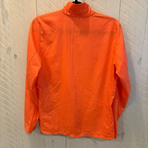 Adidas Running Vibrant Orange Track Jacket Windbreaker Rain Jacket ladies small - Picture 2 of 11